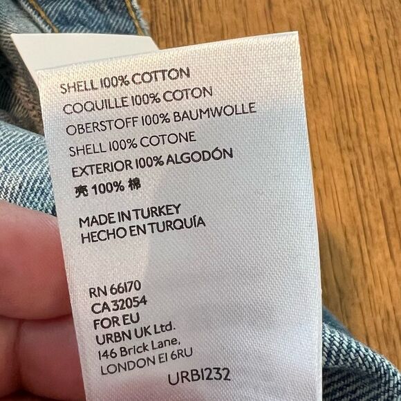 NWT BDG High-Rise Mom Blue Jeans with Distressing in Women's Size 34 - Picture 13 of 14